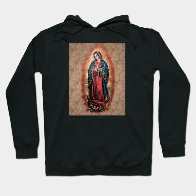 Tonantzin - La virgen de Guadalupe Hoodie by Blind Man Studio